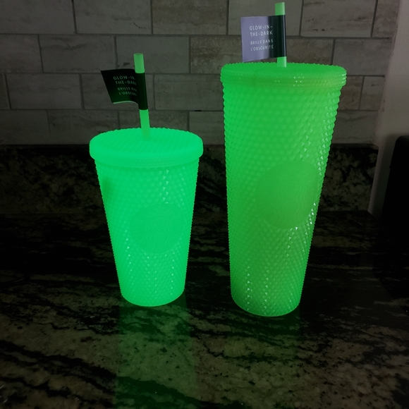 Starbucks Other - Starbucks Lemongrass halloween glow in the dark tumbler set grande and veti New